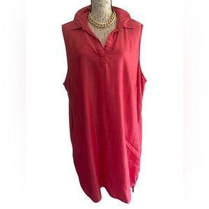 GRACE ELEMENTS RED 3X SLEEVELESS TUNIC TANK